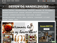 Tablet Screenshot of designoghandelshuset.dk